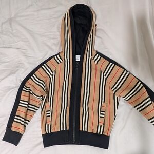 Burberry Striped Kids Hoodie Size 8